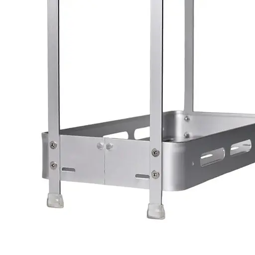 Полка Homax трехуровневая прямоугольная алюминиевая 57х33.3х15.5 см серебристая (EBA-3550 AL) - фото 5