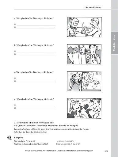 Fit furs Goethe-Zertifikat A1 Start Deutsch 1 mit Audio-CD - фото 4