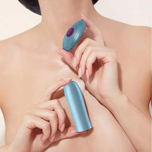 Вібромасажер Dreamtoys Femme Funn Bullet 8.1 см блакитний - фото 2