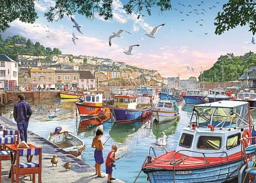 Пазл Art Puzzle Маленькие рыбаки в гавани 1000 эл. (4231) - фото 2