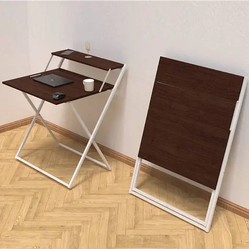 Стіл трансформер Компакт 4 750x790x720 Білий метал ДСП Венге Магія 16 мм FRD-105405