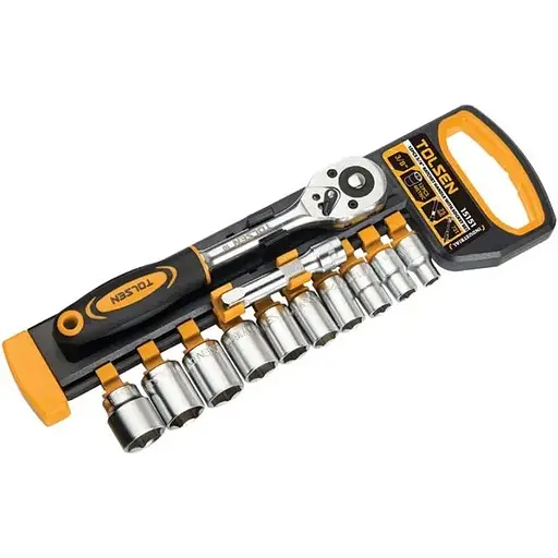 Набор торцевых головок Профи, 3/8, CrV, 12 шт Tolsen hoz0012688 - фото 1