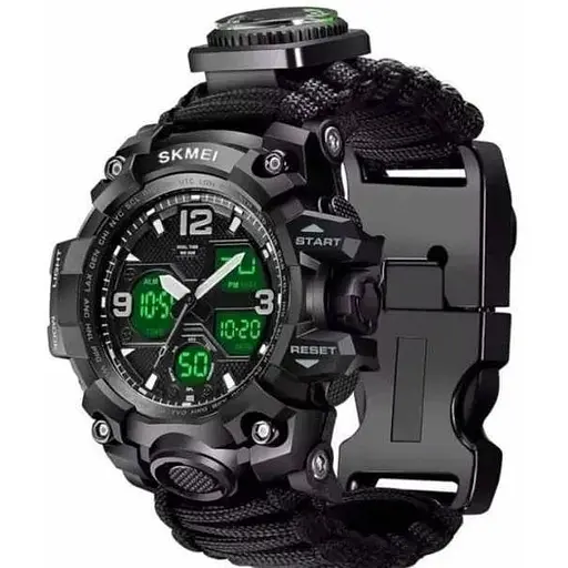 Армейские часы Skmei 1155B Hamlet Paracord Черный (1155-55)