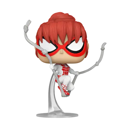 Коллекционная  фигурка   Funko Pop Фанко Поп Spider Man Mary Jane Spinneret Человек Паук Мери Джейн Спиннерет 10 см SM MJS 1293 - фото 2