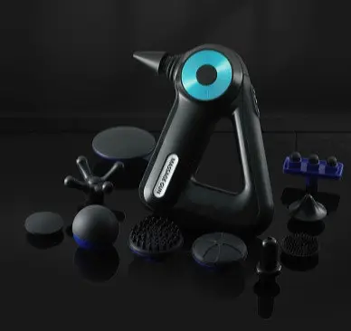 Перкуссионный массажер c 9 насадками Sk-8890 Ударный массажер триггерных точек 2500 mAh - фото 3