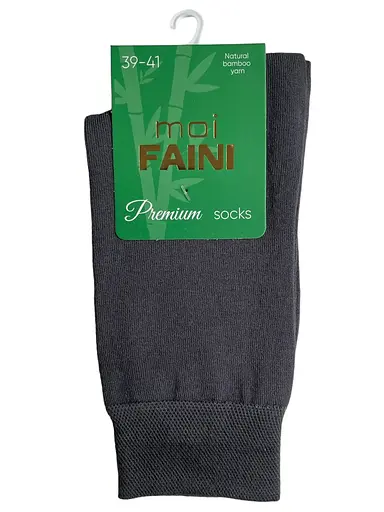 Носки мужские классические Премиум, из бамбуковой пряжи, темно серые 111011 44-45 - фото 1