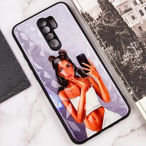 TPU+PC чехол Prisma Ladies для Xiaomi Redmi 9 Black in White - фото 4