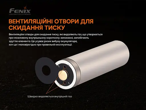 Аккумулятор 21700 Fenix ARB-L21-5000 V2.0 3.6V (Черно-желтый) - фото 5