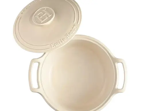 Каструля Emile Henry з кришкою 6 л бежева (564770) - фото 2