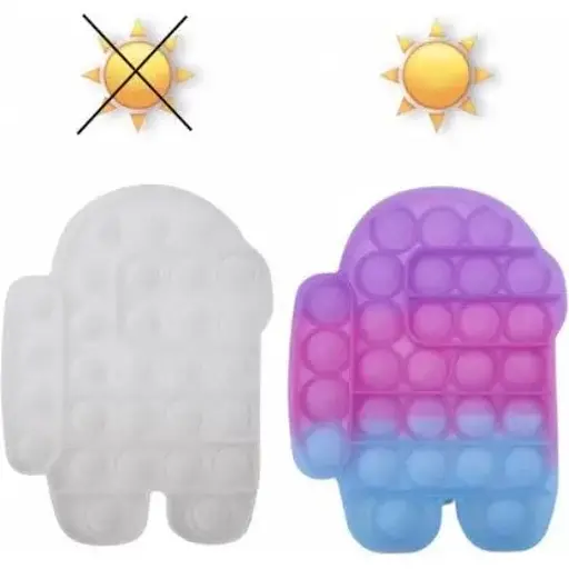 Сенсорна іграшка Pop it Антистрес хамелеон квадрат амонг ас among as - фото 1