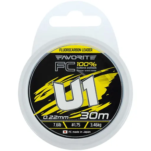 Флюорокарбон Favorite U1 FC 30 м 1.75/0.22 мм 7.6 lb/3.46 кг - фото 2