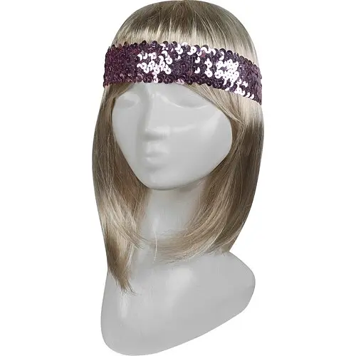 Резинка на голову в паєтках - фото 1