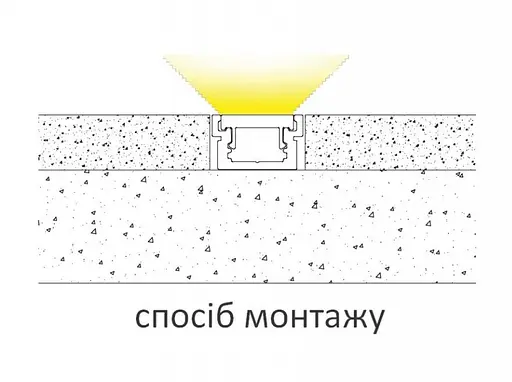 LED Профіль алюмінієвий підлоговий. Розсіювач PC в комплекті. 2м KLOODI KLP2213 2 - фото 4