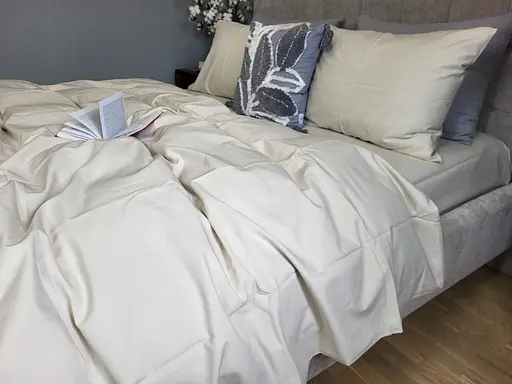 Комплект постельного белья бязь PREMIUM светлый бежевый - двухспальный - фото 1