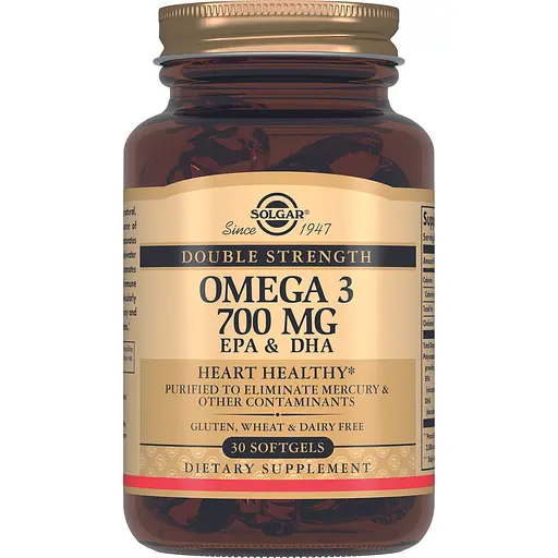 Жирные кислоты Solgar Омега-3 EPA и DHA 700 мг 30 капсул - фото 1