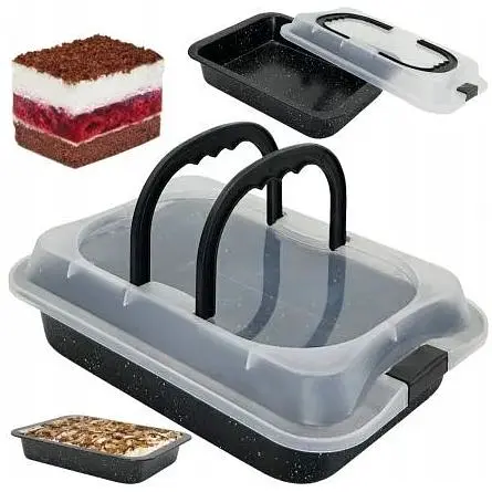 Противень для запекания с крышкой 36.5*24.5*5.5 см MH-4435