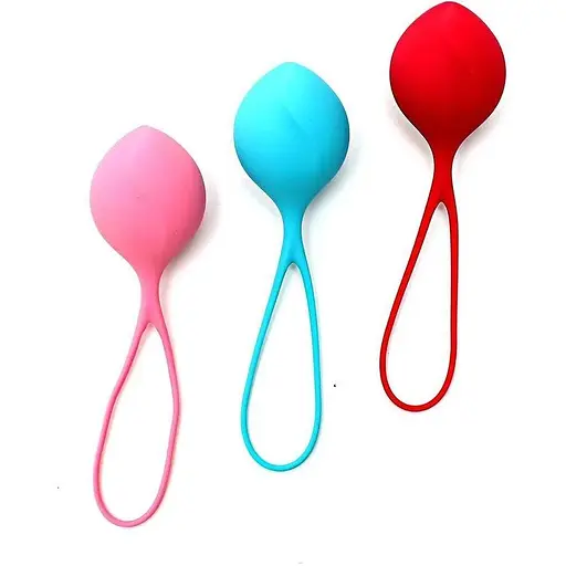 Вагінальні кульки Satisfyer Strengthening Balls діаметр 3.8 см 62-82-98 г монолітні 3 шт. - фото 4