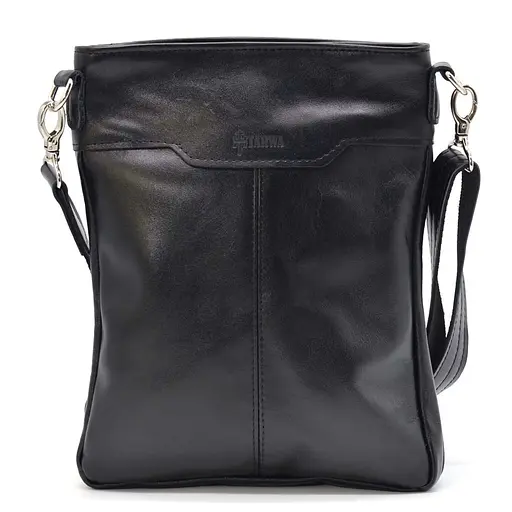 Кожаная мужская сумка через плечо TARWA 26х23х4 см sum0025746 - фото 5