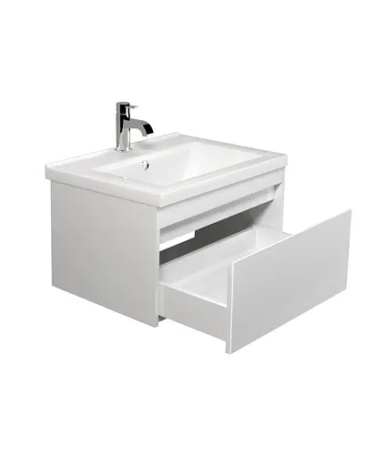 Тумба Мойдодир Prime 60-А з умивальником Cosmo 60 підвісна Білий - фото 2