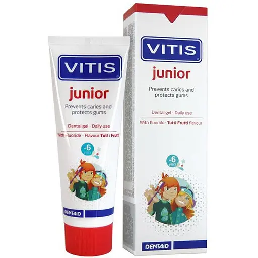 Зубна гель-паста Vitis Junior 75 мл