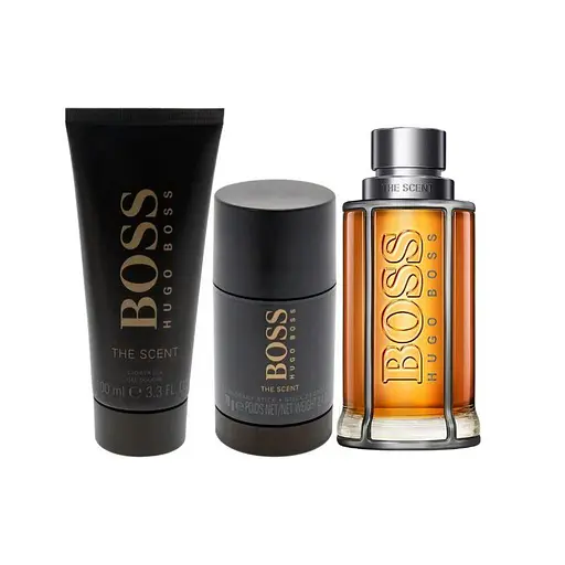 Набор Hugo Boss The Scent 100 мл туалетная вода, 100 мл гель для душа, 75 мл дезодорант стик - фото 1