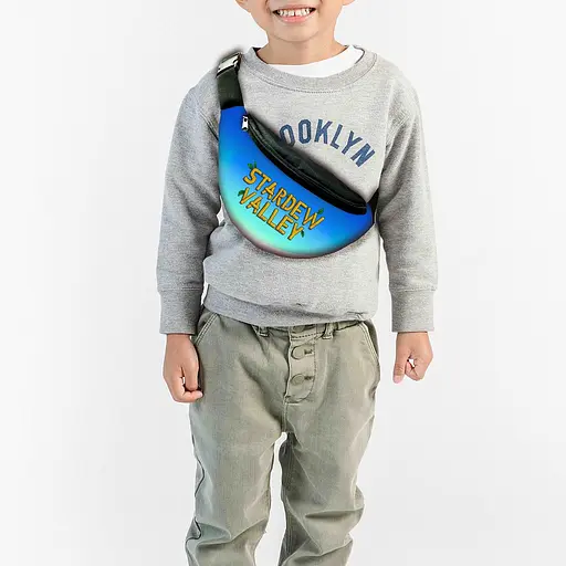 Сумка-бананка   "Stardew Valley" з принтом, 32х15см, дитяча, молодіжна (00073)