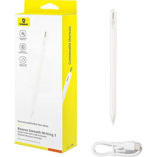 Стилус Baseus Smooth Writing 2 with LED Indicators Wireless Version Moon White P80015802213-03 (144044) - фото 8