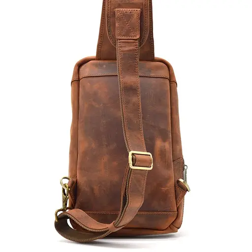 Кожаный мужской рюкзак TARWA 34х19х7 см sum0026182 - фото 9