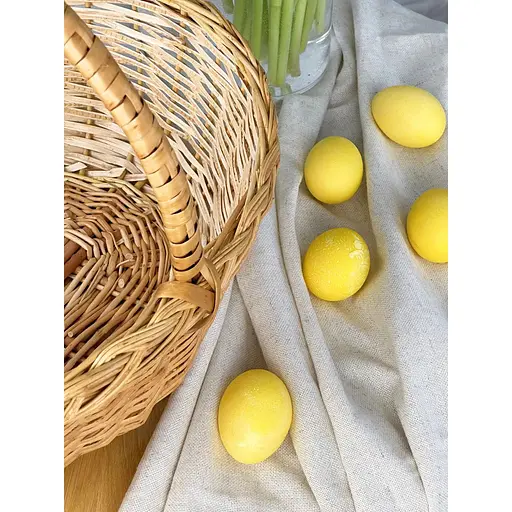 Великодній кошик із лози з однією ручкою Поділля Коричневий - фото 5