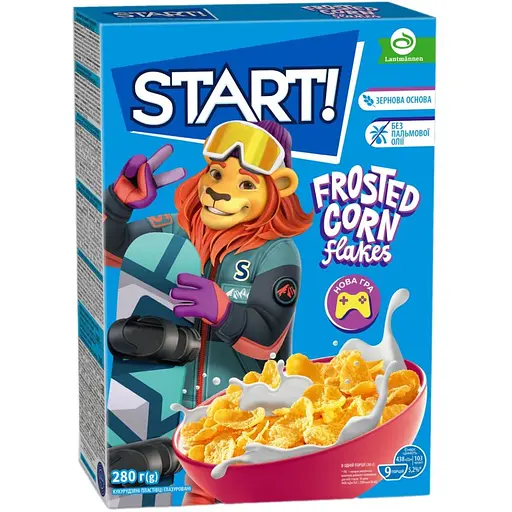 Пластівці Start кукурудзяні глазуровані 280 г (527436)
