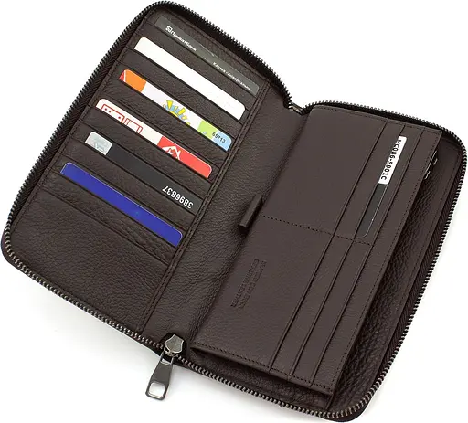 Мужской кожаный клатч Marco Coverna 21х12х2,5 см sum0023144 - фото 4