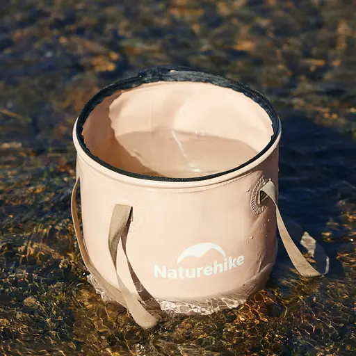 Складне відро для води Naturehike CNK2350CF010 ЕВА (20 л) Бежевий - фото 4
