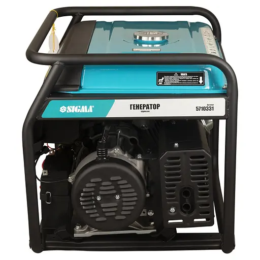 Бензиновий генератор Sigma 6.0/6.5 кВт, однофазний, ручний/електро запуск, з виведенням під АВР (5710331) - фото 6