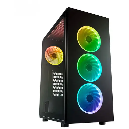 Корпус FSP CMT340 2xUSB3.0, fans ARGB F:3x12cm+ARGB R:1x12cm, без БЖ ATX