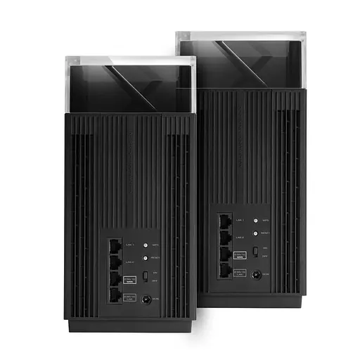 ASUS Маршрутизатор ZenWiFi Pro ET12 AXE11000 Wi-Fi6E 2PK 2xGE LAN 1x2.5GE LAN 1x2.5GE LAN 1x2.5GE WAN MU-MIMO OFDMA MESH - фото 4
