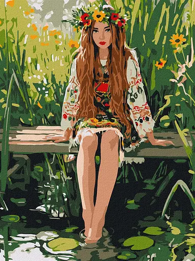 Набор для рисования по номерам "Очі, що чекають" Ideyka 30х40 см КНО8616