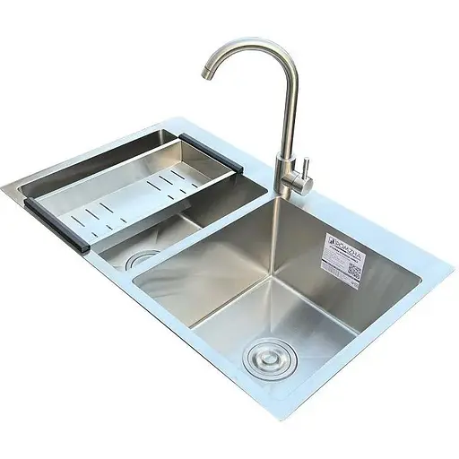 Комплект мийка + змішувач Romzha Arta U-750D (A) - фото 1