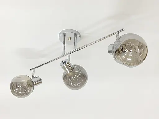 Стельова люстра на 3 плафони 91180B/3 хром