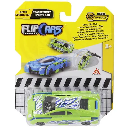 Машинка-трансформер Flip Cars 2 в 1 Спорткари Спорткар уламок і Спорткар трансформер EU463875B-05