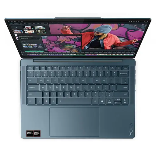 Ноутбук Lenovo YOGA Slim 7 14 Ryzen AI 5340 14inch WUXGA OLED сенсорний 16GB 512GB Windows 11 Home синій - фото 2