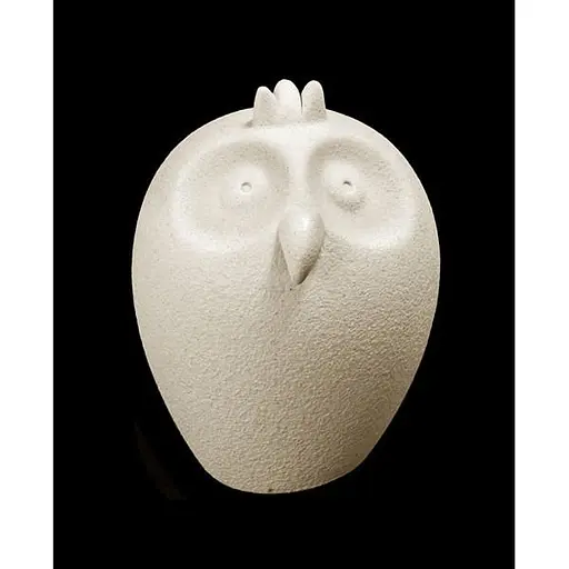 Статуэтка Linea Sette Ceramiche N85/B Сова 13 см, бежевая - фото 2