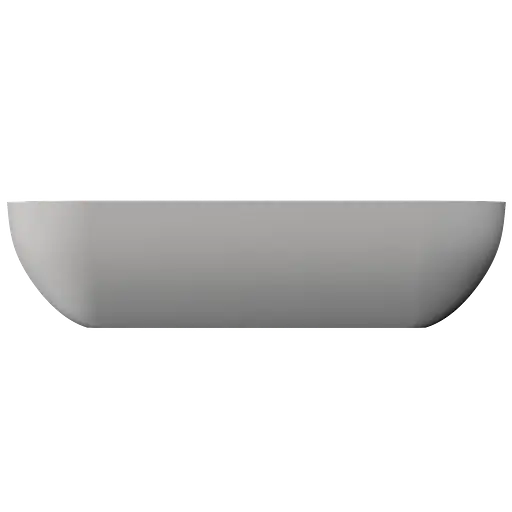 Раковина глянцева накладна Amidicon Atlant 60 600x320 з литого каменю ATLANT_60_HL, Білий - фото 5