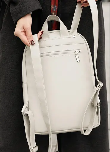 Женский рюкзак Sambag Brix Classic серый 35 х 25 х 12 см (14511030) - фото 6