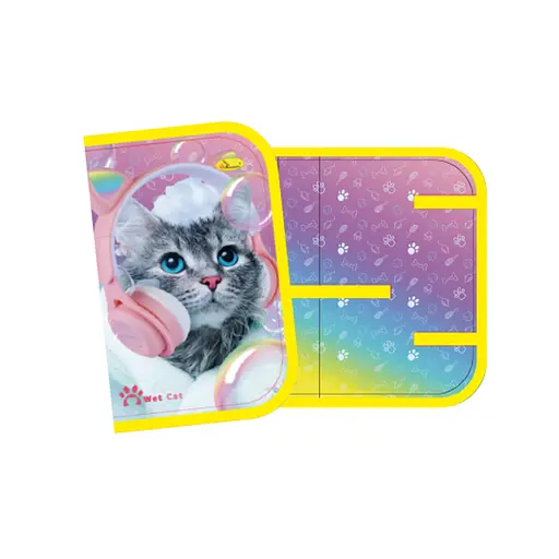 Пенал для школяра АП-1003, 19х10 см Wet Cat