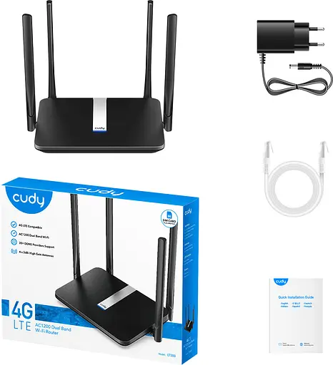 Маршрутизатор Cudy LT500, AC1200 Wi-Fi Mesh 4G LTE Cat4 Router - фото 5