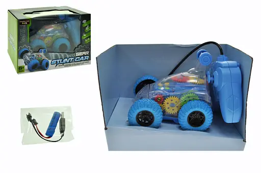 Машина-перевертиш на радіокеруванні, із шестернями, 12.8x11.4x11.6 см, 19968A