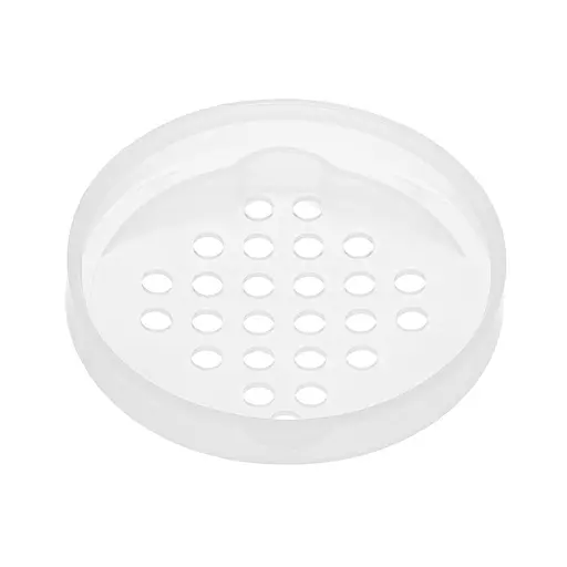 Крышка-дуршлаг полиэтиленовая на банку сливная для слива рассола, маринада, компота из банки Белый 87996 - фото 9