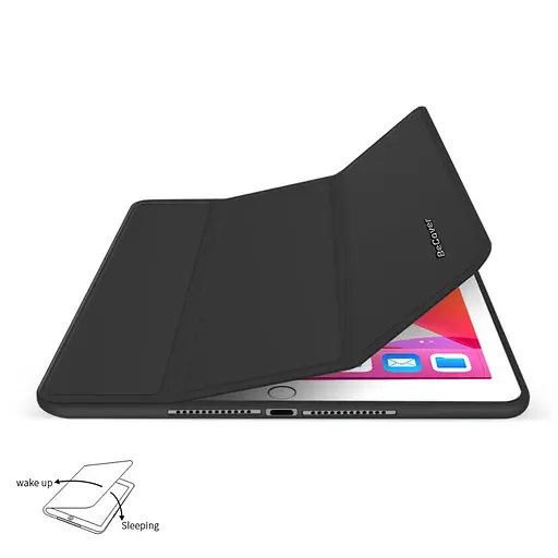 Чохол до планшета BeCover Tri Fold Soft TPU mount Apple Pencil Apple iPad 9.7 2017/2018 A1822/A1823/A1893/A1954 Black 708453 - фото 4