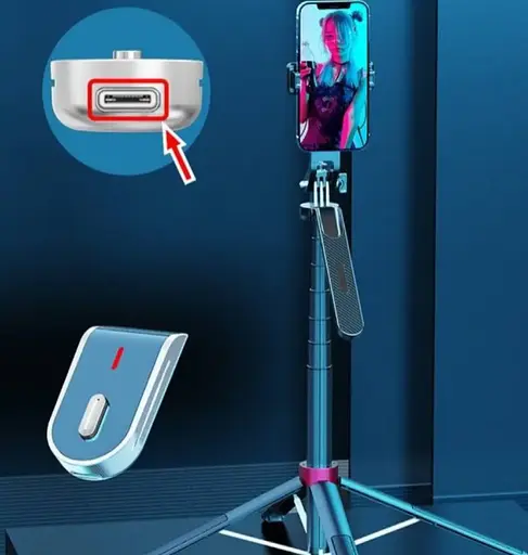 Монопод трипод беспроводной XO PRO Series P185 AL 1,8 м с Bluetooth-комплексом ДК Черный - фото 7