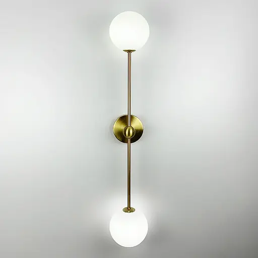 Бра Mae с белыми плафонами в удлиненном корпусе 75 см Line F Арт. WB1Количество ламп/750 AB - фото 3